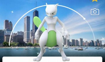 Mewtwo Fundo Chicago Brilhante (Shiny Background) - Pokémon Go