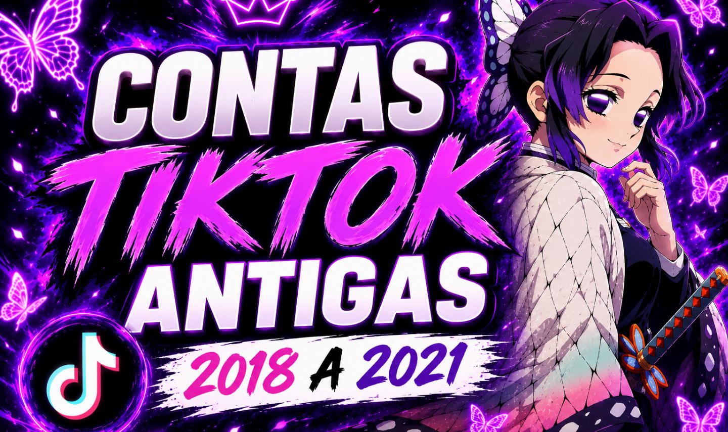 CONTA TIKTOK ANTIGAS E NOVAS, LIVE
