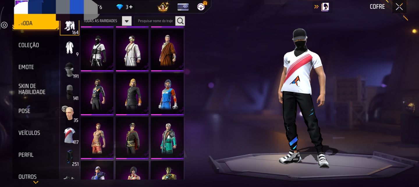 CONTA FF PARA SAIR RAPIDO | NARUTO | VIGILANTE E OUTRAS SKINS RARAS