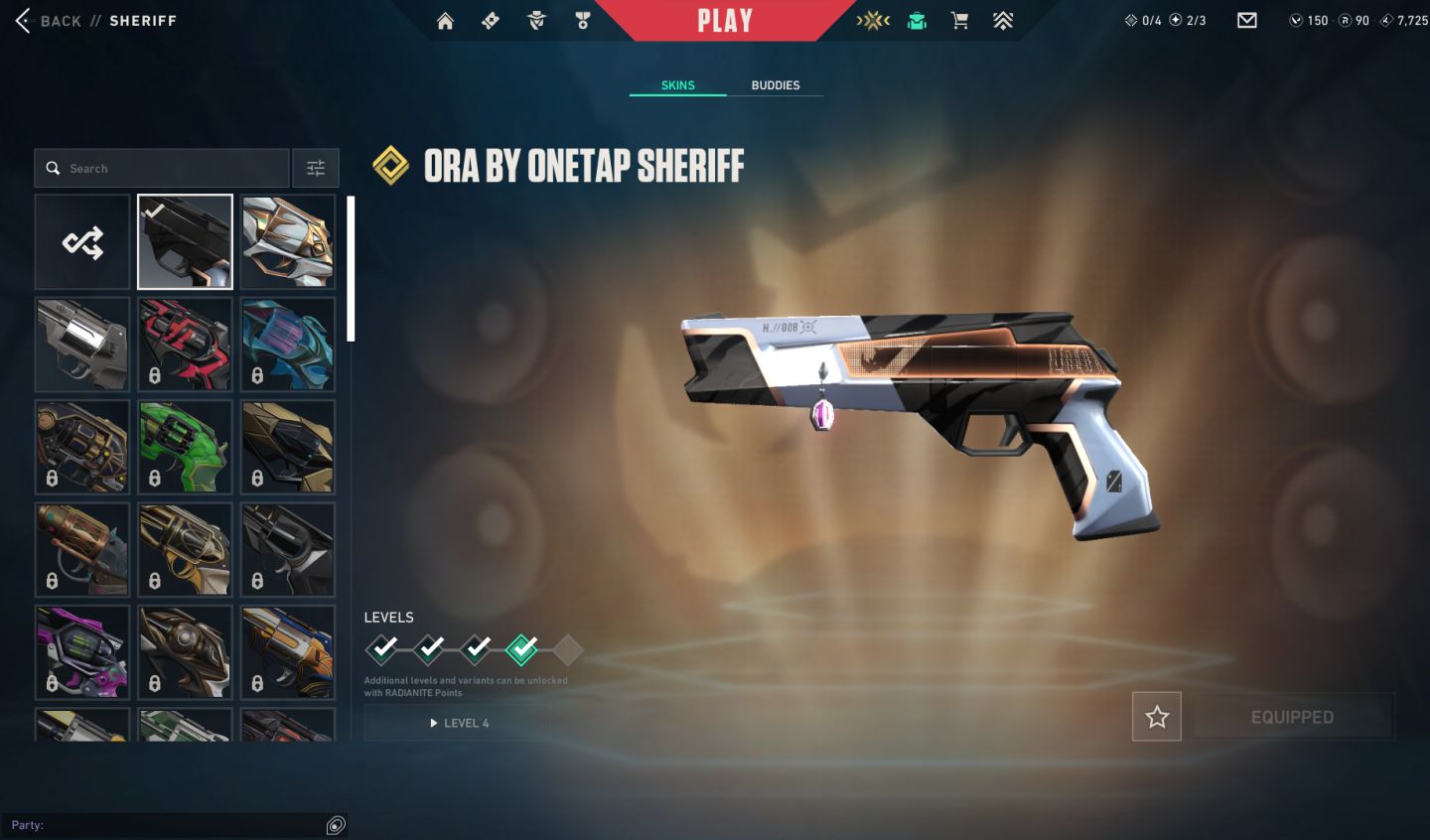 CONTA VALORANT DIMA 3 SHERIFF ORA VANDAL IMPERIUM FACA XENOHUNTER