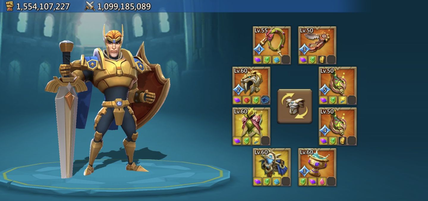 Conta lords mobile 1.500b de poder