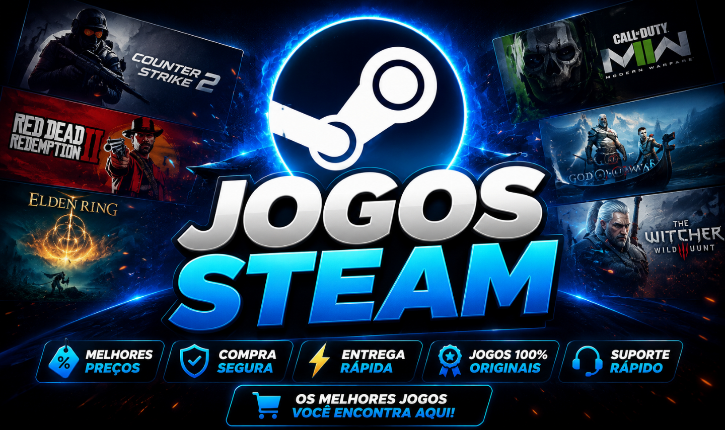 JOGOS STEAM BARATOS ENTREGA RÁPIDA
