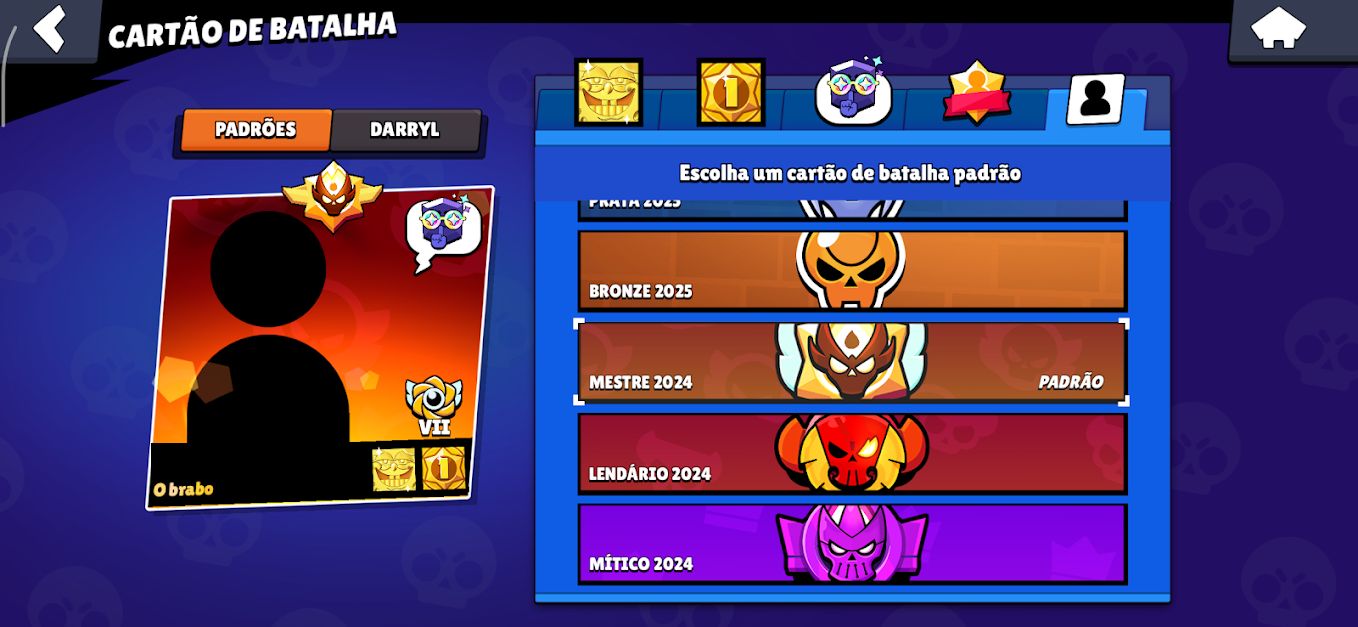 CONTA PRO PLAYER | FULL SKINS | COLECIONADOR - BRAWL STARS