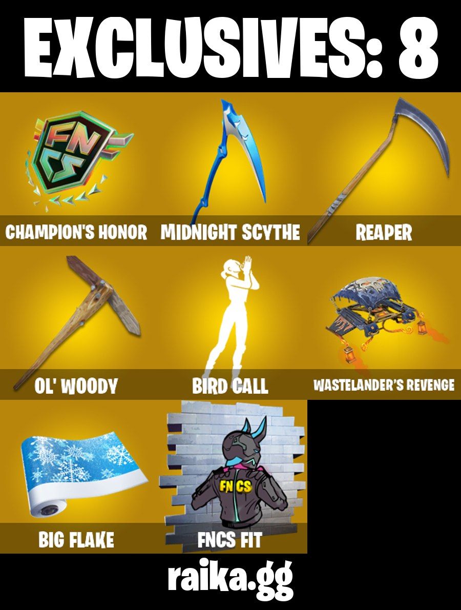 191 Skins - Emma frost, Peter Griffin, Robin, Nisha, Foice, Midnight Scythe