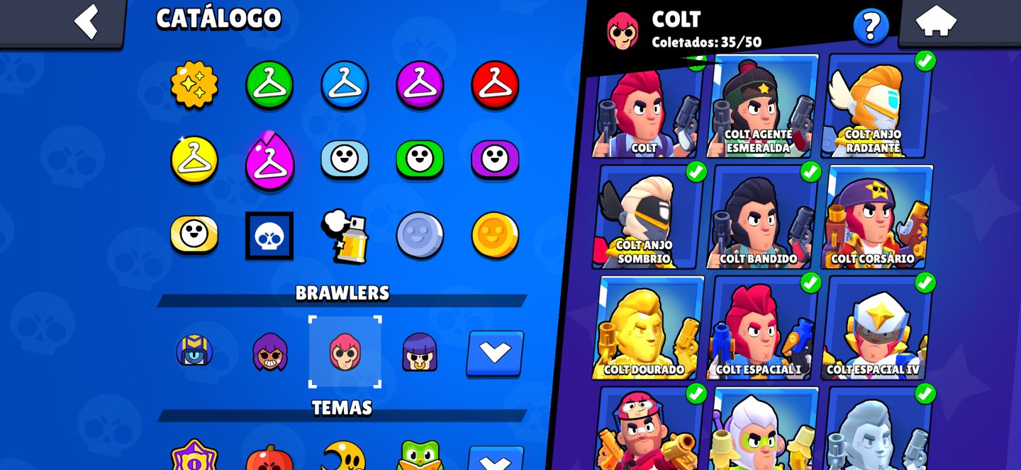 CONTA BRAWL STARS OG | COLEÇÃO COMPLETA + 74K TROFÉUS