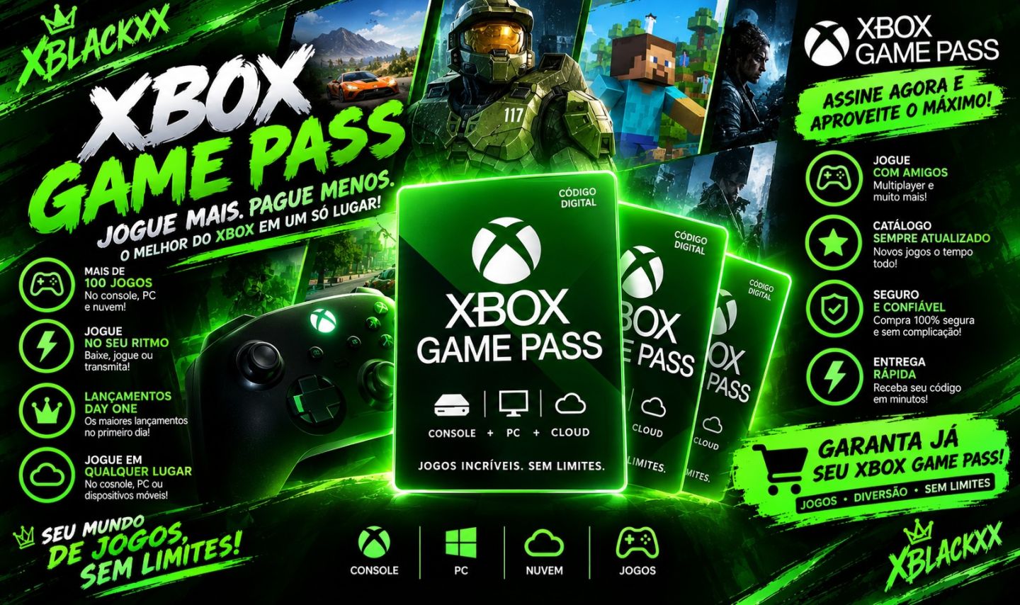 Xbox Game pass Ultimamente 1 MÊS E 3 MESES [ENTREGA RÁPIDA]