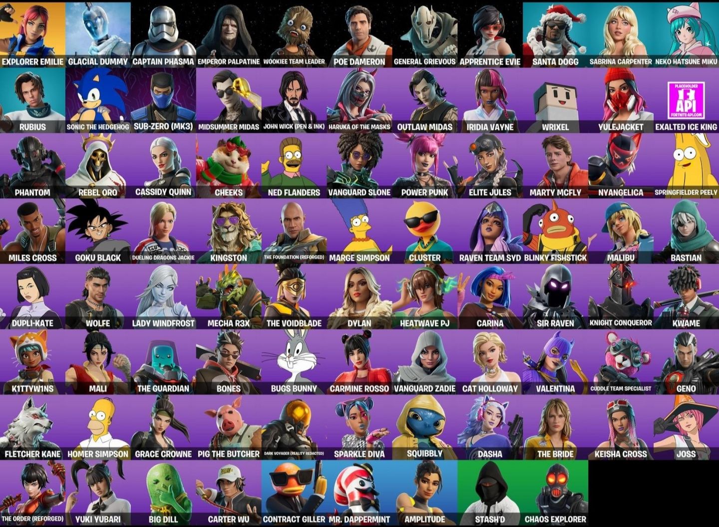 1x Conta Fortnite | 88 skins DE TRYHARD RARAS (CONTA CONTEM FIFA 25 INCLUSO )