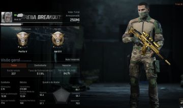 CONTA ARENA BREAKOUT: INFINITE (PC) | 250KK+SKINS+420 TÍTULOS... (CONTA+EMAIL)