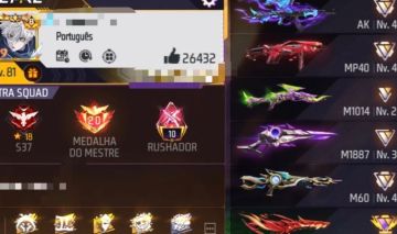 Conta free fire prime 8 gemada