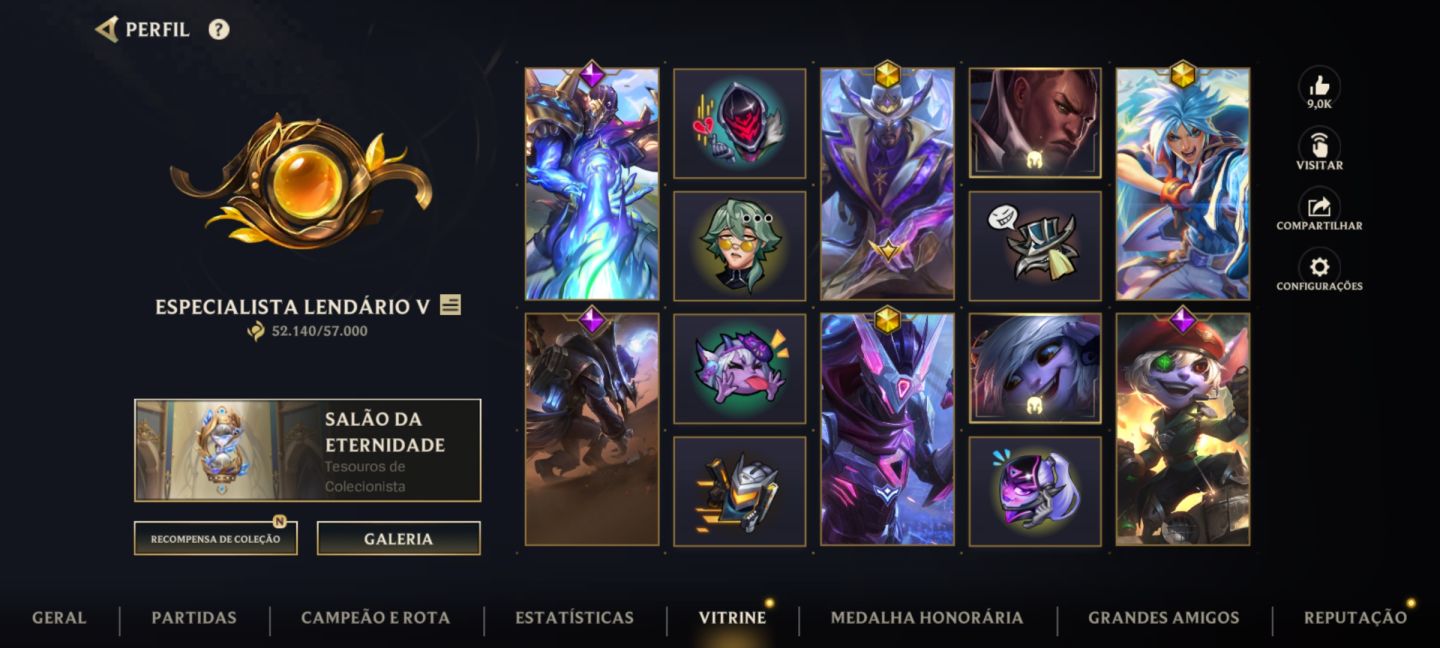 Conta Wild Rift - 257 Skin Nvl:380 (Primeiros Passes) Rara
