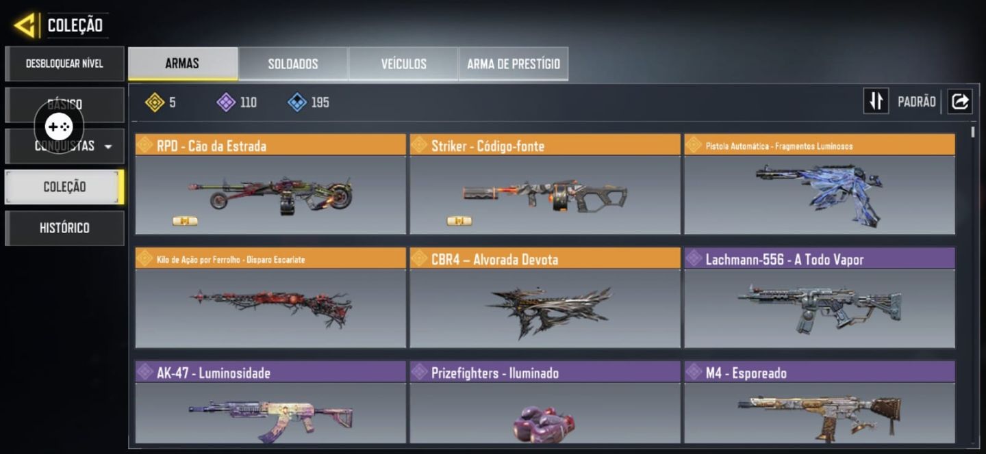 CONTA COD MOBILE 5 ARMAS LENDÁRIAS 100+ VEÍCULOS | 60 OPERADORES | COLEÇÃO RARA