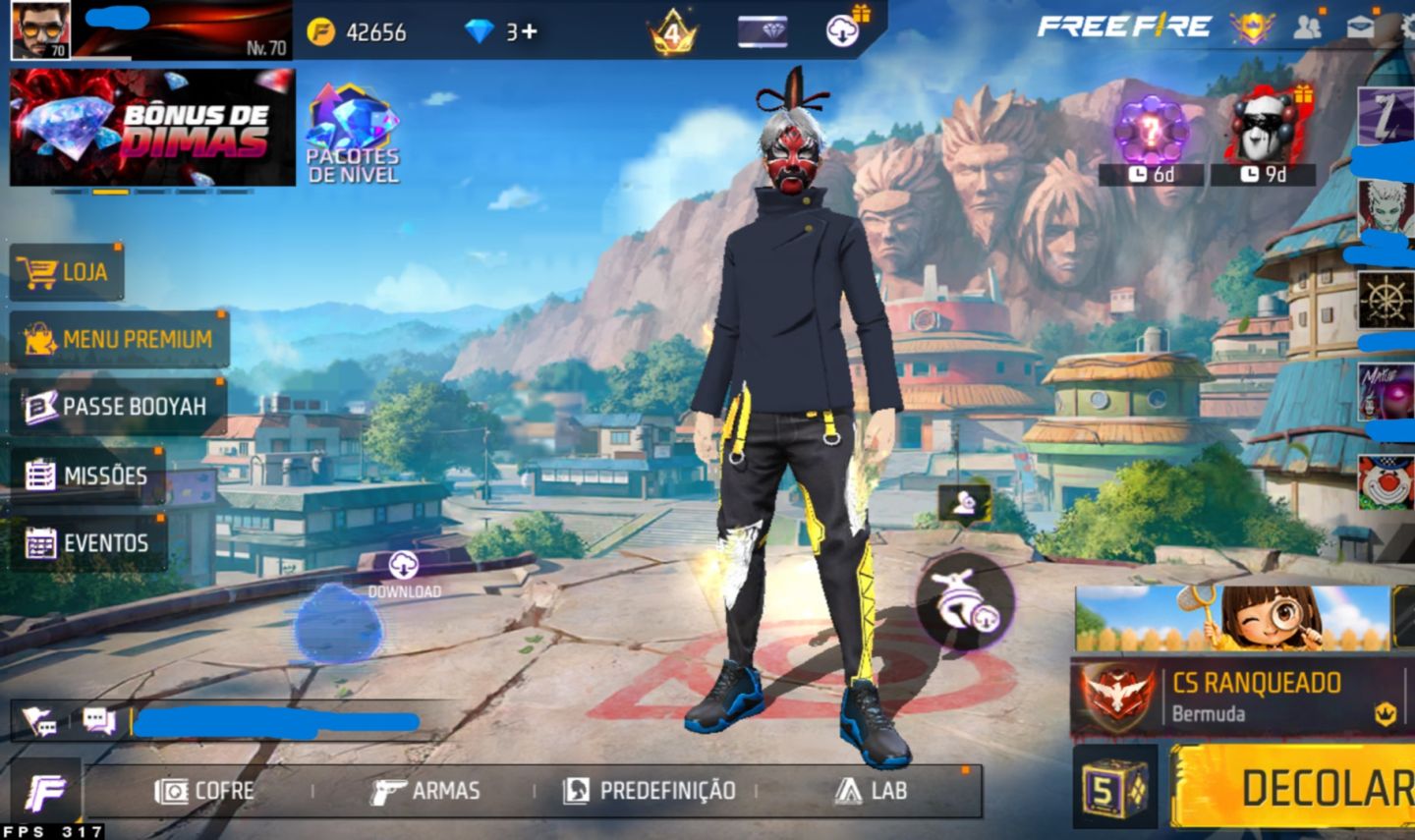 CONTA DE FREE FIRE COM 2 ANGELICAIS, FITINHA, muitas PARCERIAS e muito mais