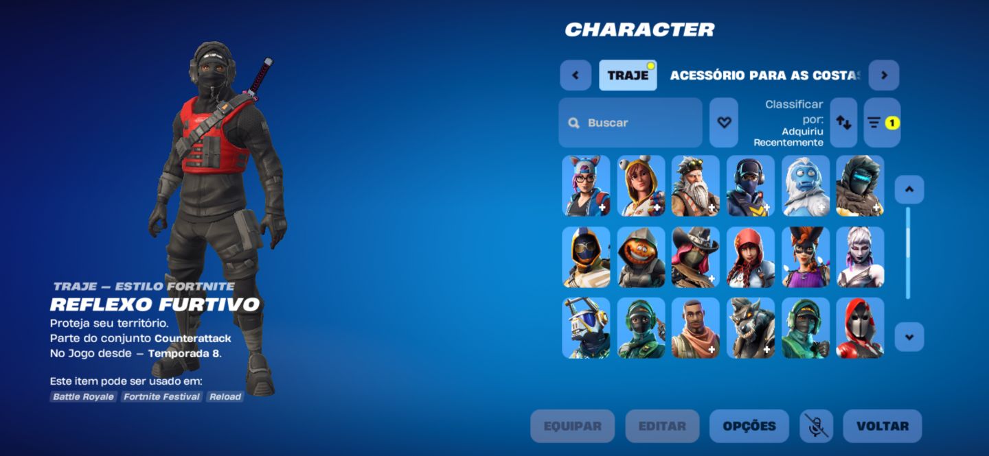 Conta fortnite top com skin nvidea