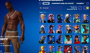 Conta Fortnite OG + Travis Scott + 254 Skins + STW + Nível 3735