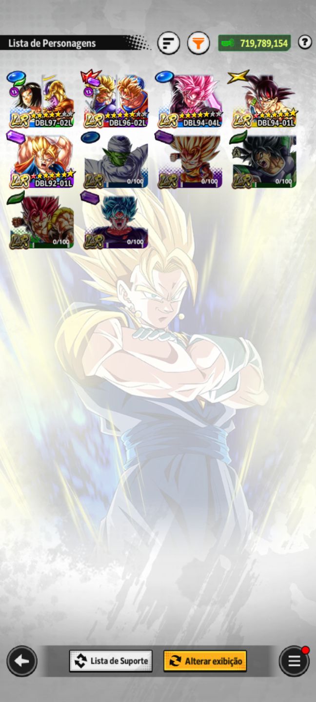 Conta Dragon Ball Legends Mid Game