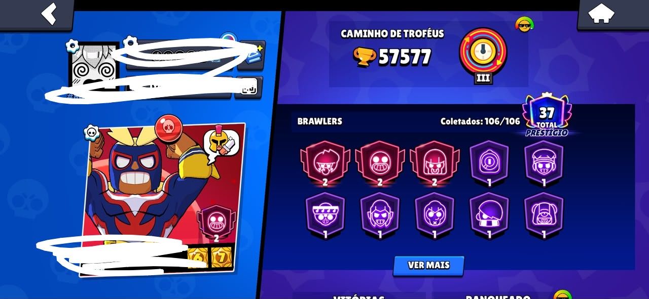 Conta Rara de efootball, com varios brawlers no max e varias skins