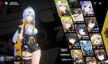 Conta antiga zzz Miyabi M1 com motor e yixuan, buildados e endgame