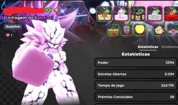Conta de anime warriors F2P com 137M de power