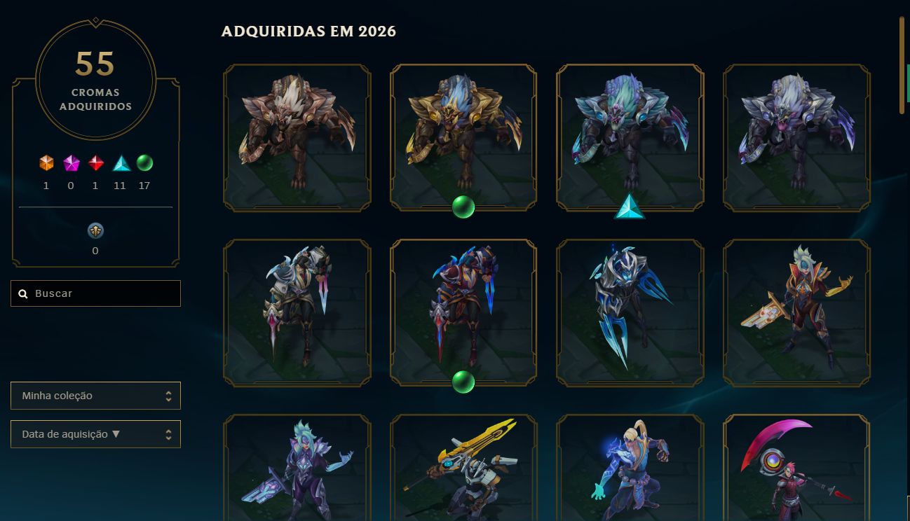 Conta Lol e vava junto