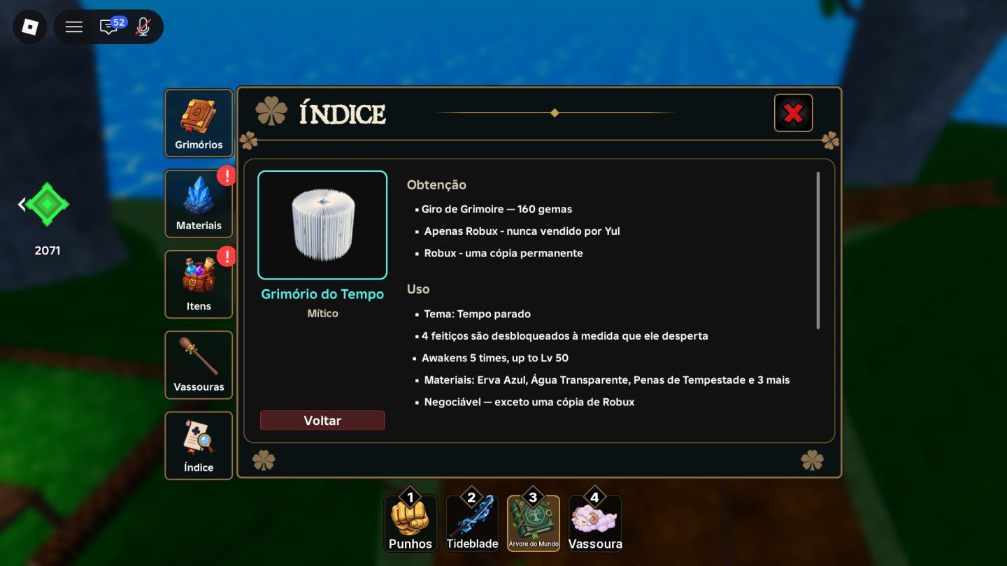 LENDAS DE TREVO :GRIMÓRIOS, CONTAS, ITENS, AURAS E SERVIÇO DE CLASSE!
