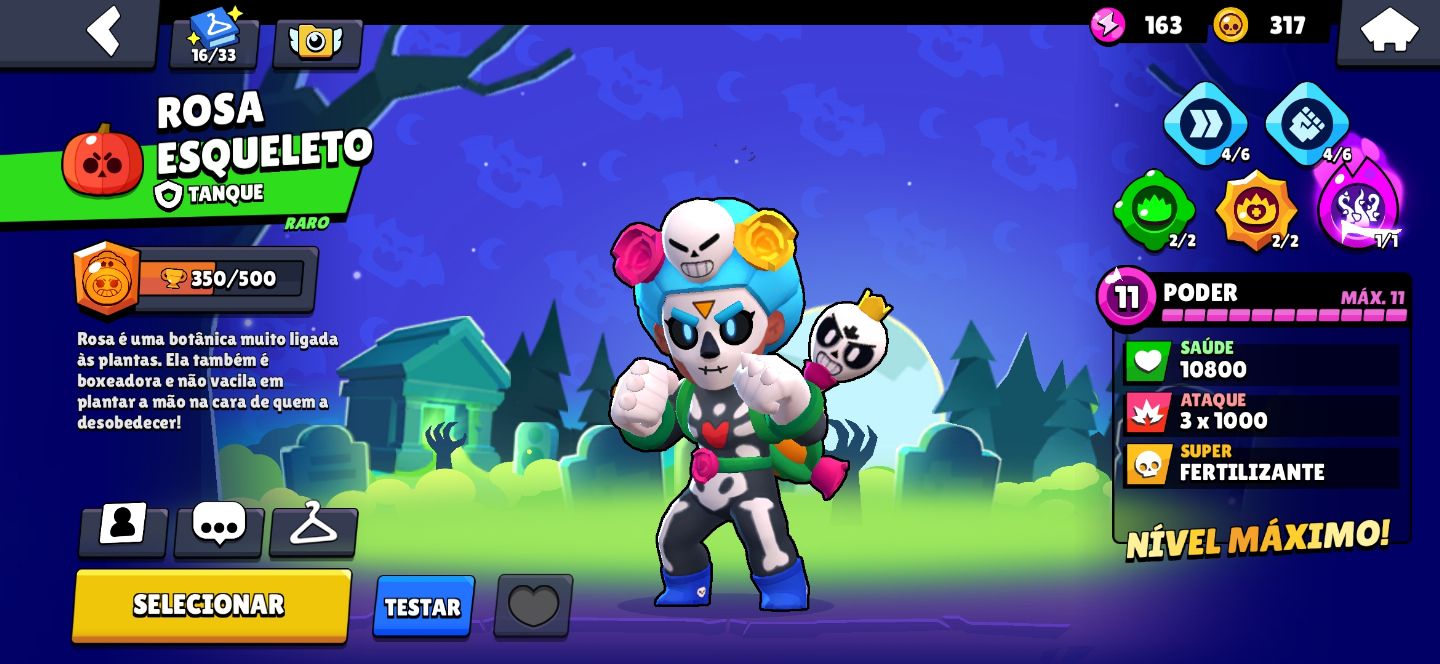 Melhor preço, Conta De Brawl Stars com muitas skins, tendo 10 skins raríssimas.