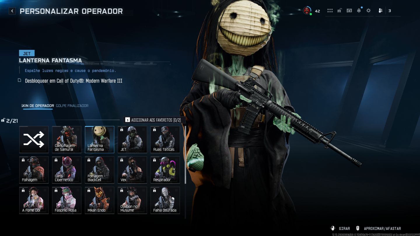 CONTA WARZONE IRIDESCENTE E MUITA SKIN