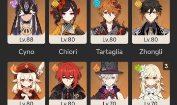 Conta de genshin com 7 limitados (conta antiga + exploração baixa)