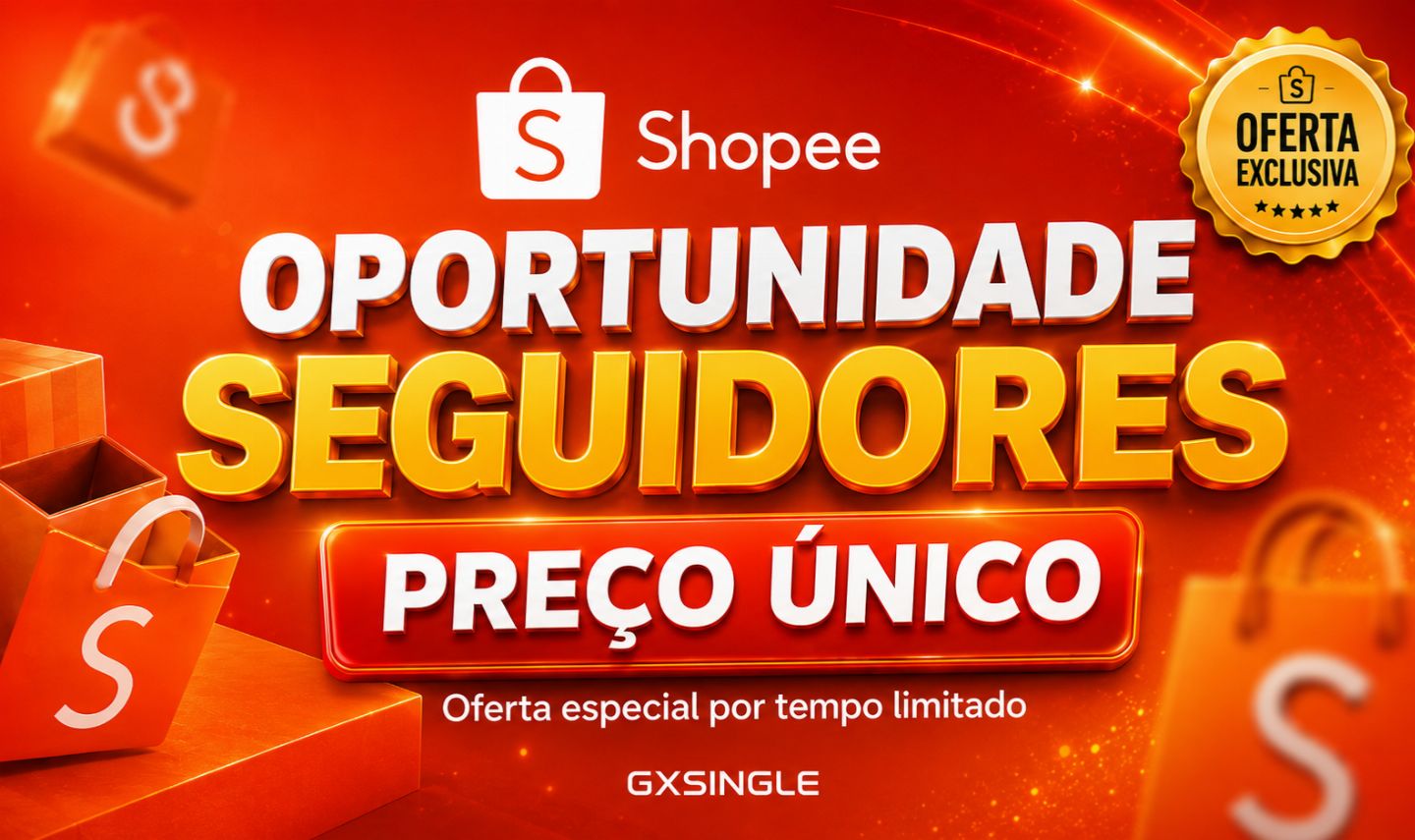 [Único ] Seguidores para sua conta - SHOPEE
