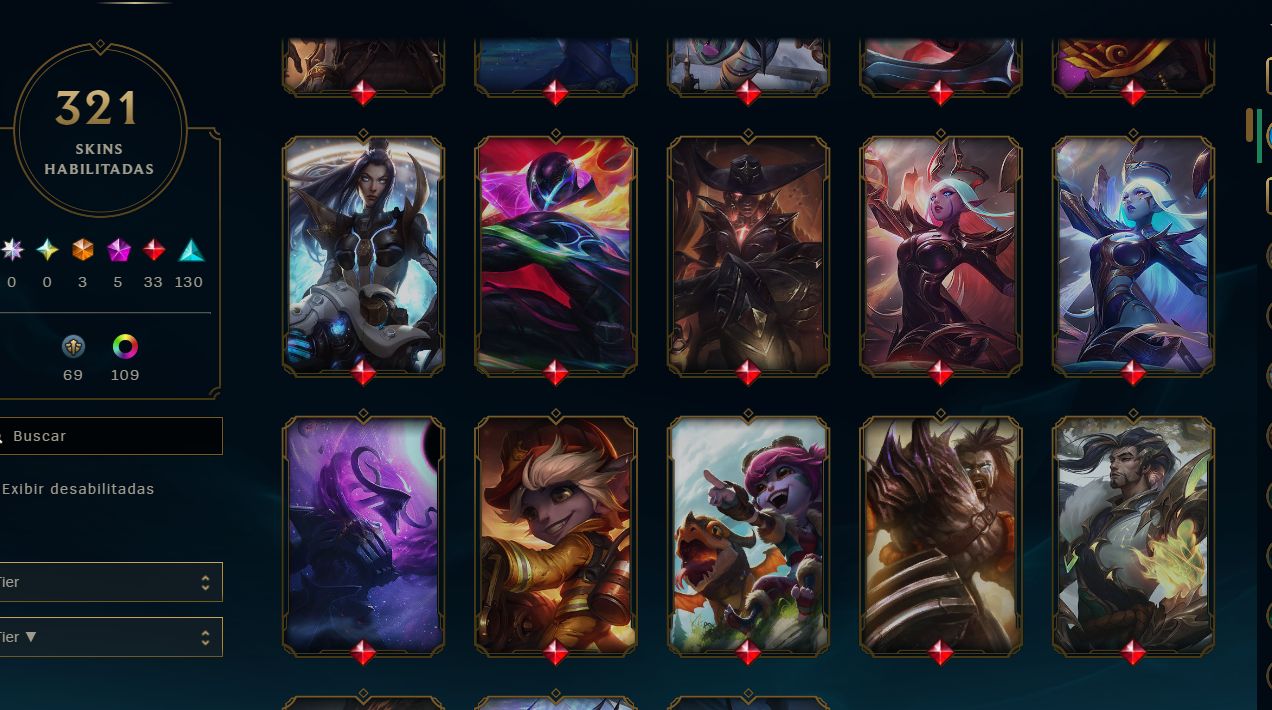 CONTA RIOT LOL + VALORANT | [SKINS LOL] 321 | [SKINS VALORANT] 7 | FULL ACESSO