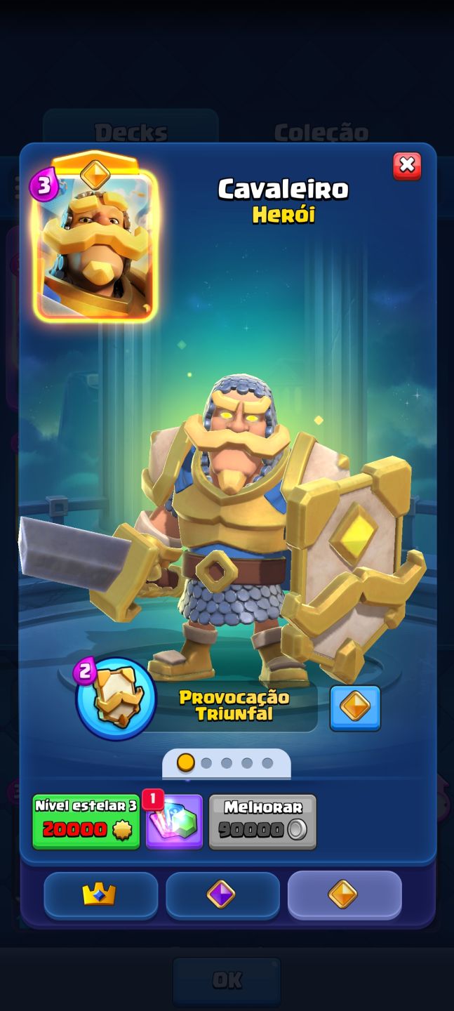 Conta Clash royale 8K de troféus, boa para pessoas em um nível medio