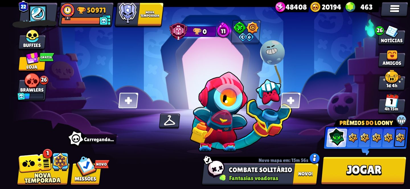 CONTA BRAWL STARS RARA E ANTIGA [50K TROFÉU]
