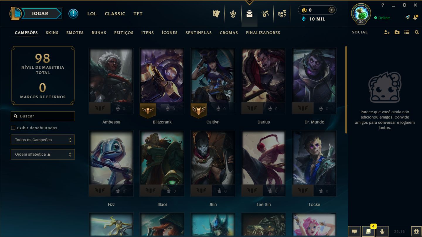 CONTA SMURF DE LOL LEVEL 30 | HANDLEVEL | FULL ACESSO