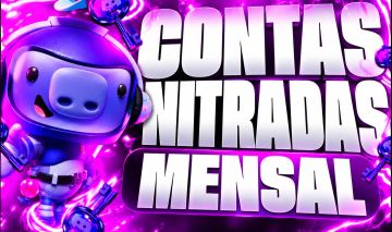 CONTAS NITRADAS DISCORD MENSAL FULL ACESSO