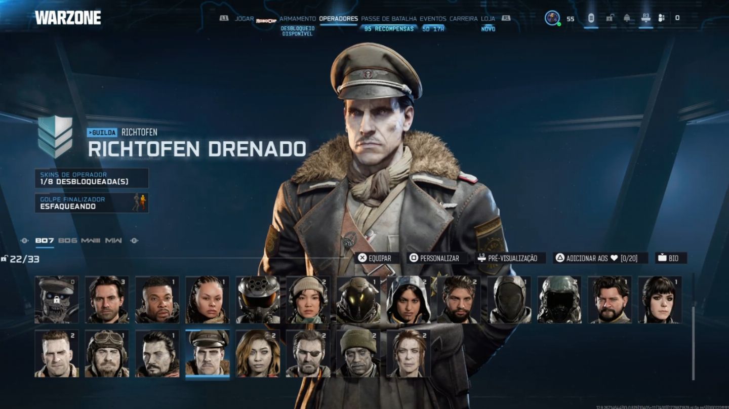 TODAS AS ARMAS UPADA + PRESTIGIO 5 - CONTAS WARZONE BO7 IMPECAVEL
