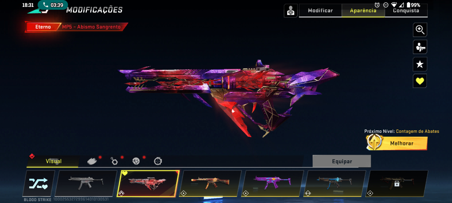 Blood strike ( CONTA COM BASTANTE SKINS DE ARMAS INCLUINDO 2 EVO)