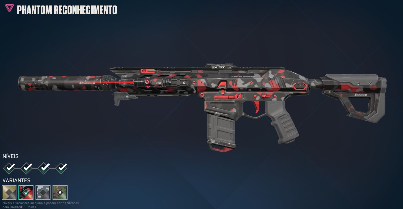 VALORANT RARA! 50+ SKINS, PLATINA + 260 VP | PREÇO NEGOCIÁVEL!