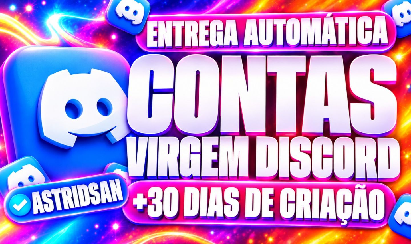 (PROMOÇÃO) CONTAS DO DISCORD VIRGENS + 30 DIAS | ENTREGA AUTOMATICA
