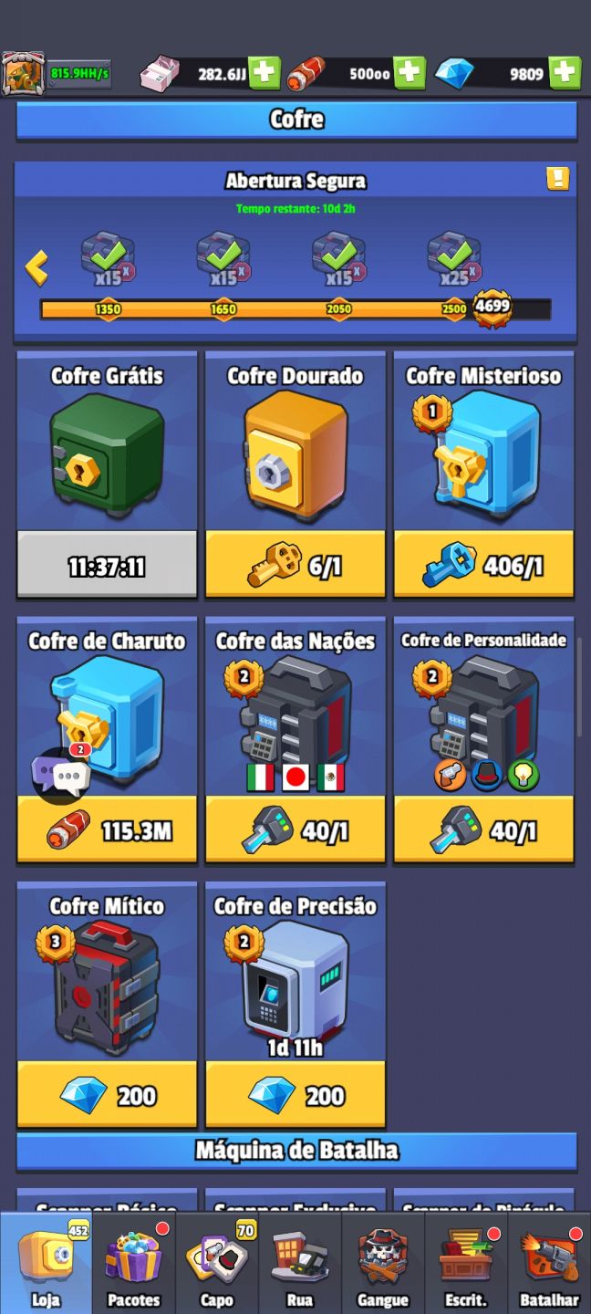 Idle mafia conta