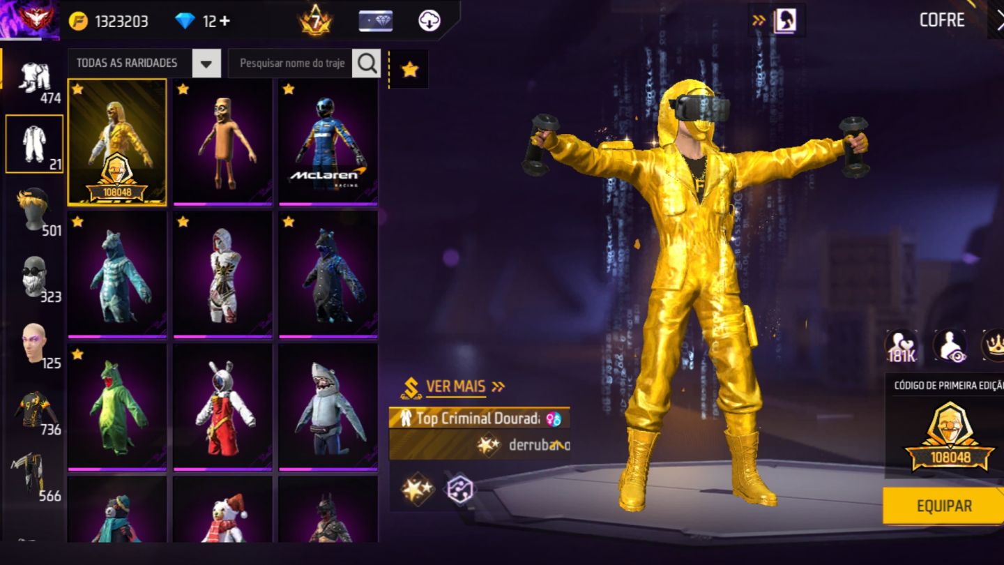 Conta gemada prime 7