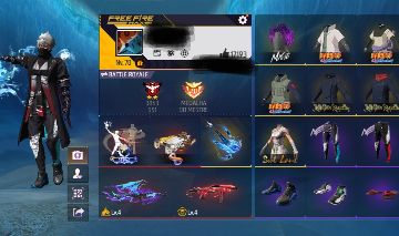 Conta Free Fire Rara e Gemada Com Várias Armas Evolutivas
