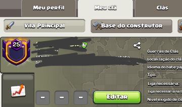 Clã lvl.25 histórico impecável top.