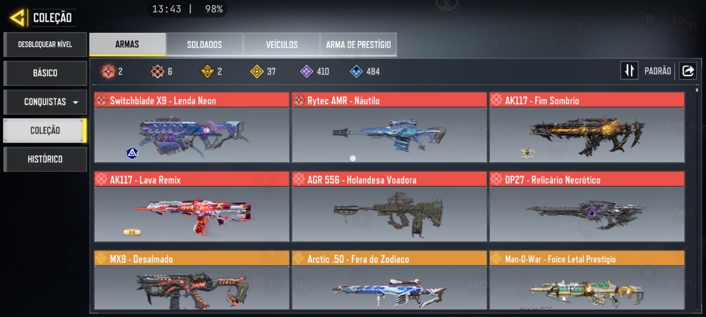 Conta de call O1f duty mobile Premium