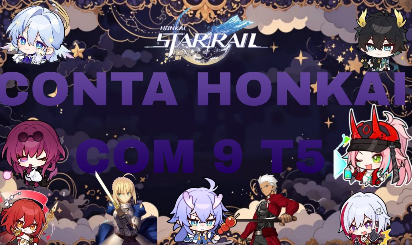 Conta Honkai: Star Rail com 9 T5