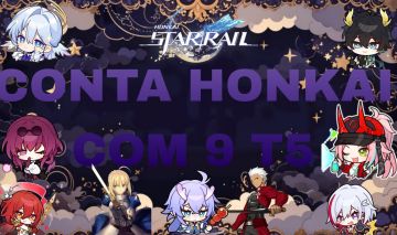 Conta Honkai: Star Rail com 9 T5