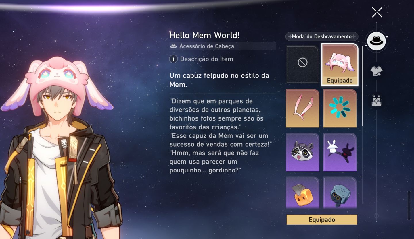 CONTA HONKAI STAR RAIL SUNDAY E5S1 CYRENE E1S1 COM SKIN(ARCO) CHAPEU DA MEM 42T5