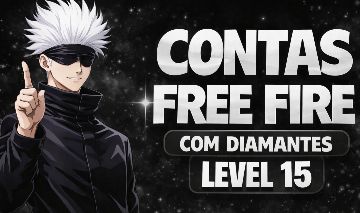 CONTA FREE FIRE LEVEL 15 COM DIAMANTES (MELHOR PREÇO)