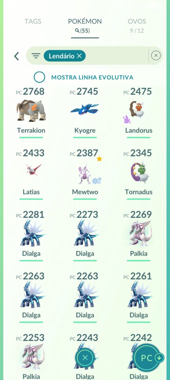 Conta ano 2016 99 passe premium Celebi Shiny