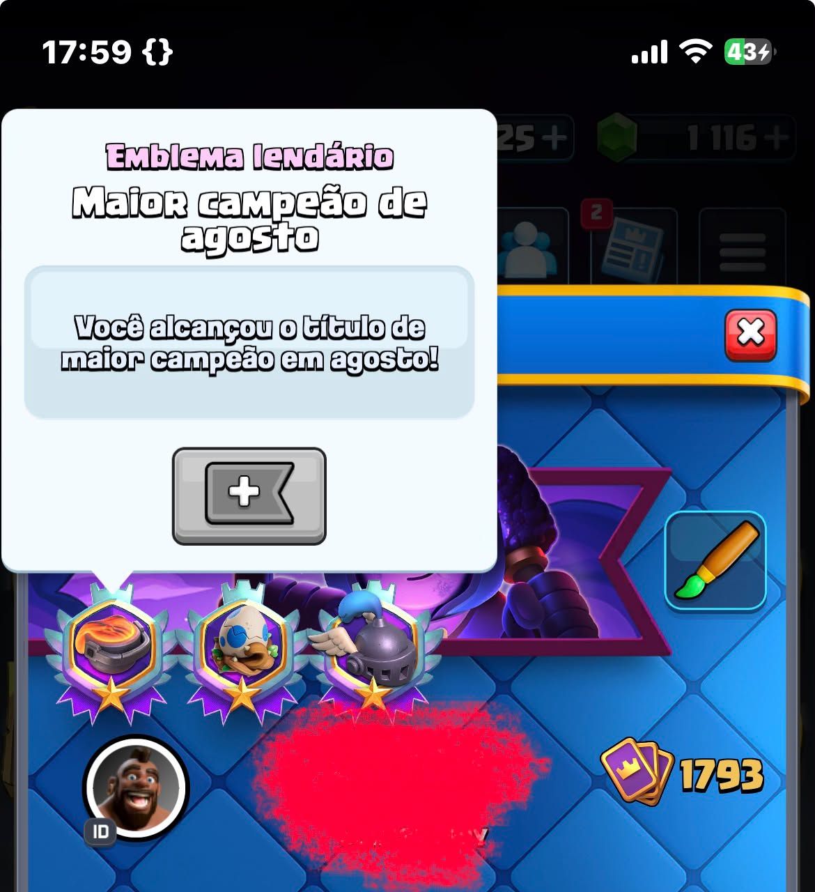Conta de Clash Royale GEMADA!