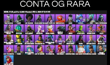 PROMO!! CONTA RARA DE FORTNITE COM RENEGADE RAIDER