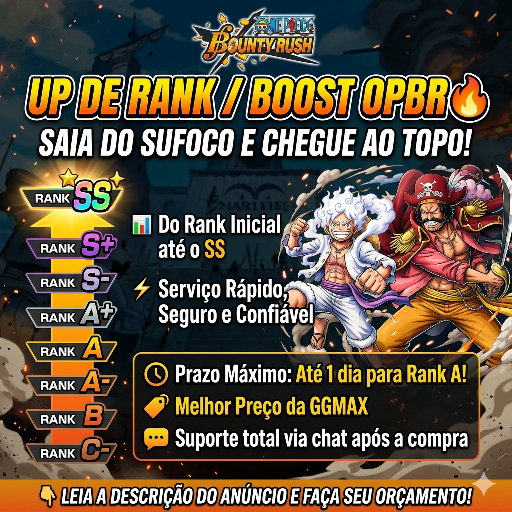 BOOST OPBR - UP DE RANK /ATÉ O SS e TOP RANK - RÁPIDO E SEGURO